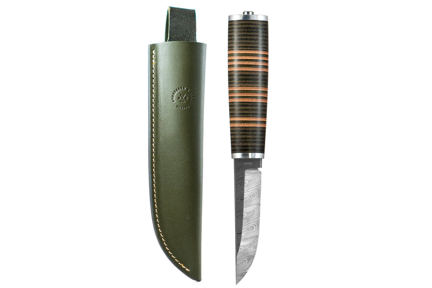 A&C Scandinavian Sportsman Knife No.2 - Damasteel