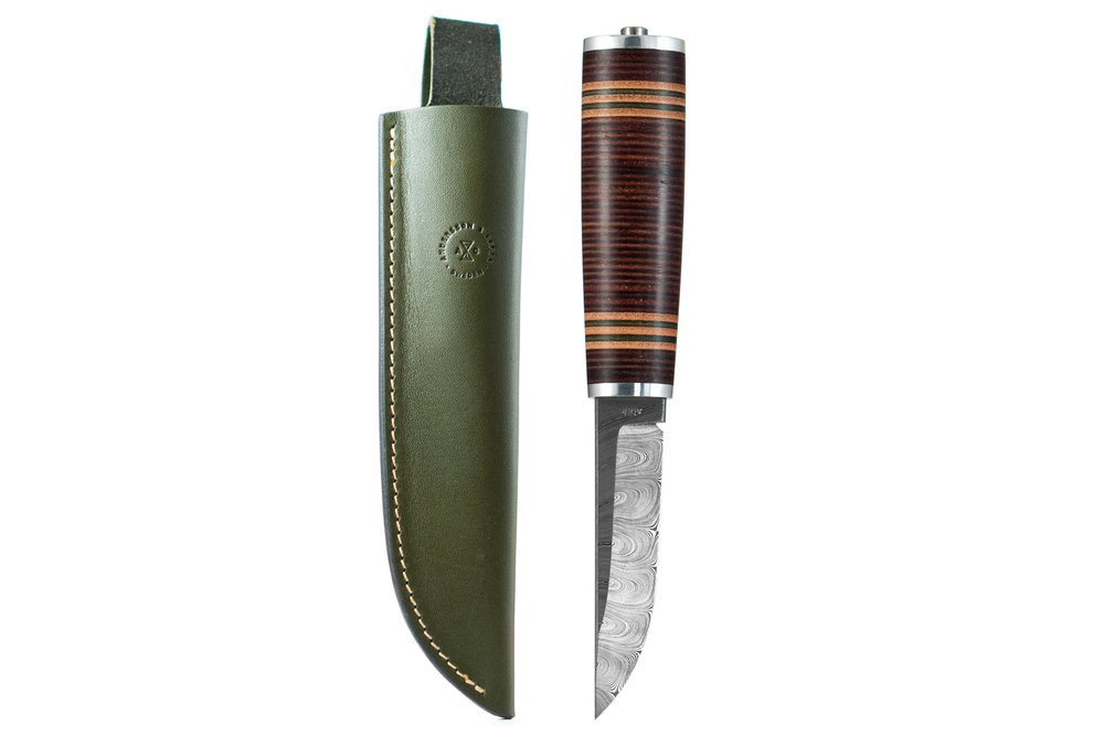 A&C Scandinavian Sportsman Knife No.3 - Damasteel (NEW)