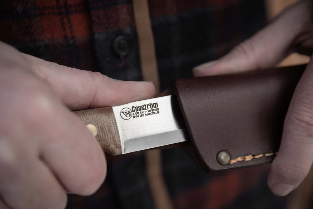 Casstrom No.10 SFK, Canvas Micarta, A8 Mod Steel