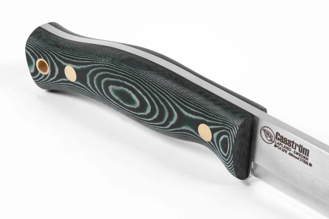 Casstrom No. 14 SFK, Green micarta