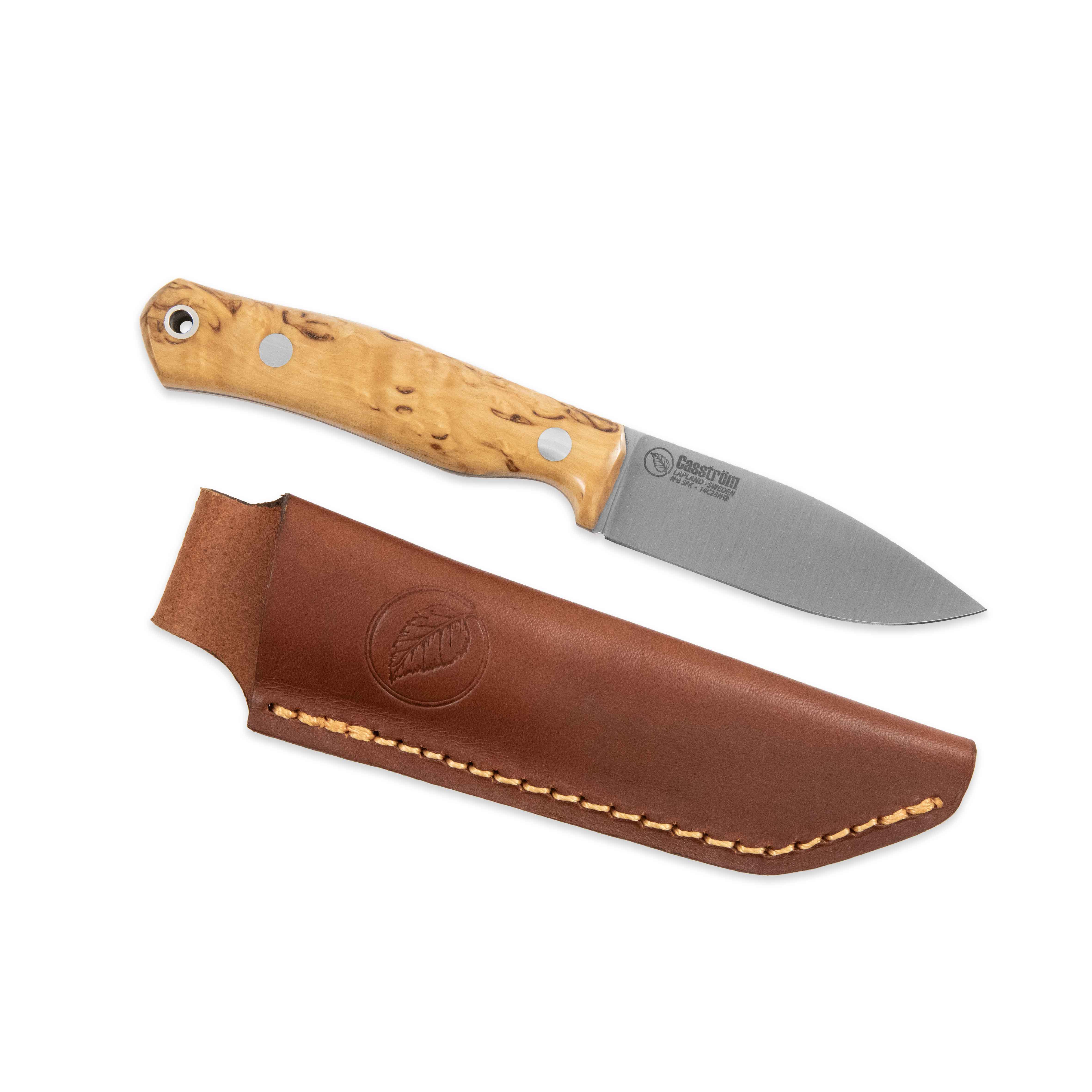 Casstrom No. 8 SFK, Black Micarta, Flat-ground (New Handle Options)