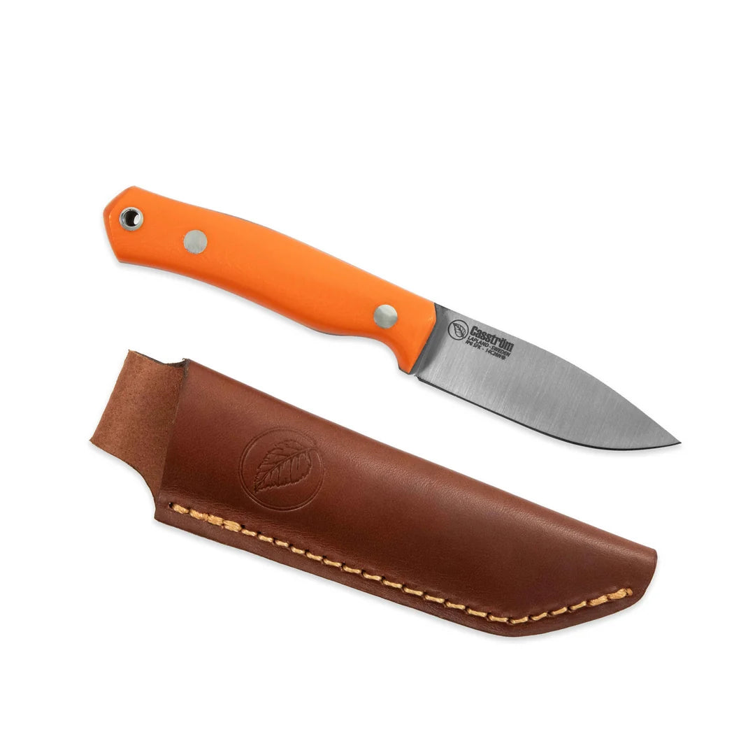 Casstrom No. 8 SFK, Black Micarta, Flat-ground (New Handle Options)