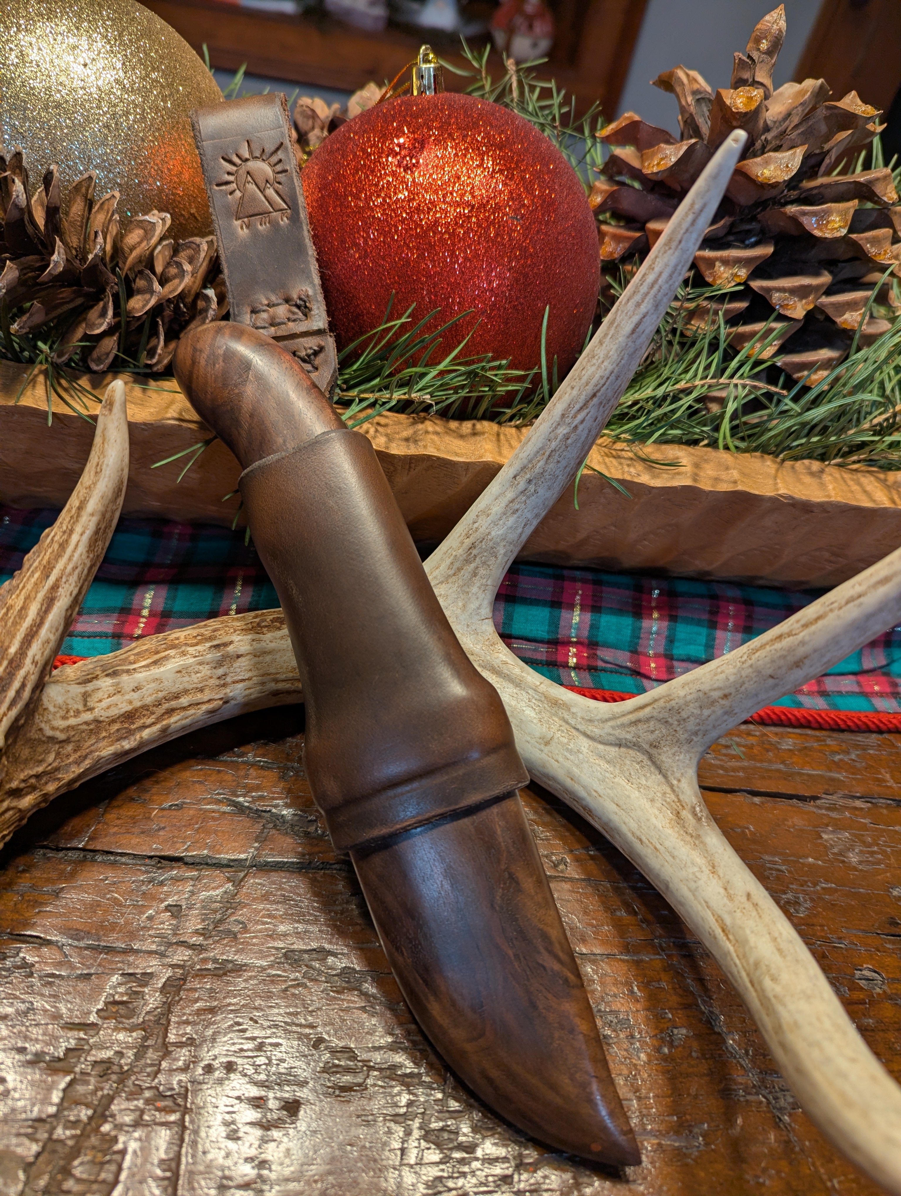 New Mountain Knives - Black Walnut handle and sheath #12