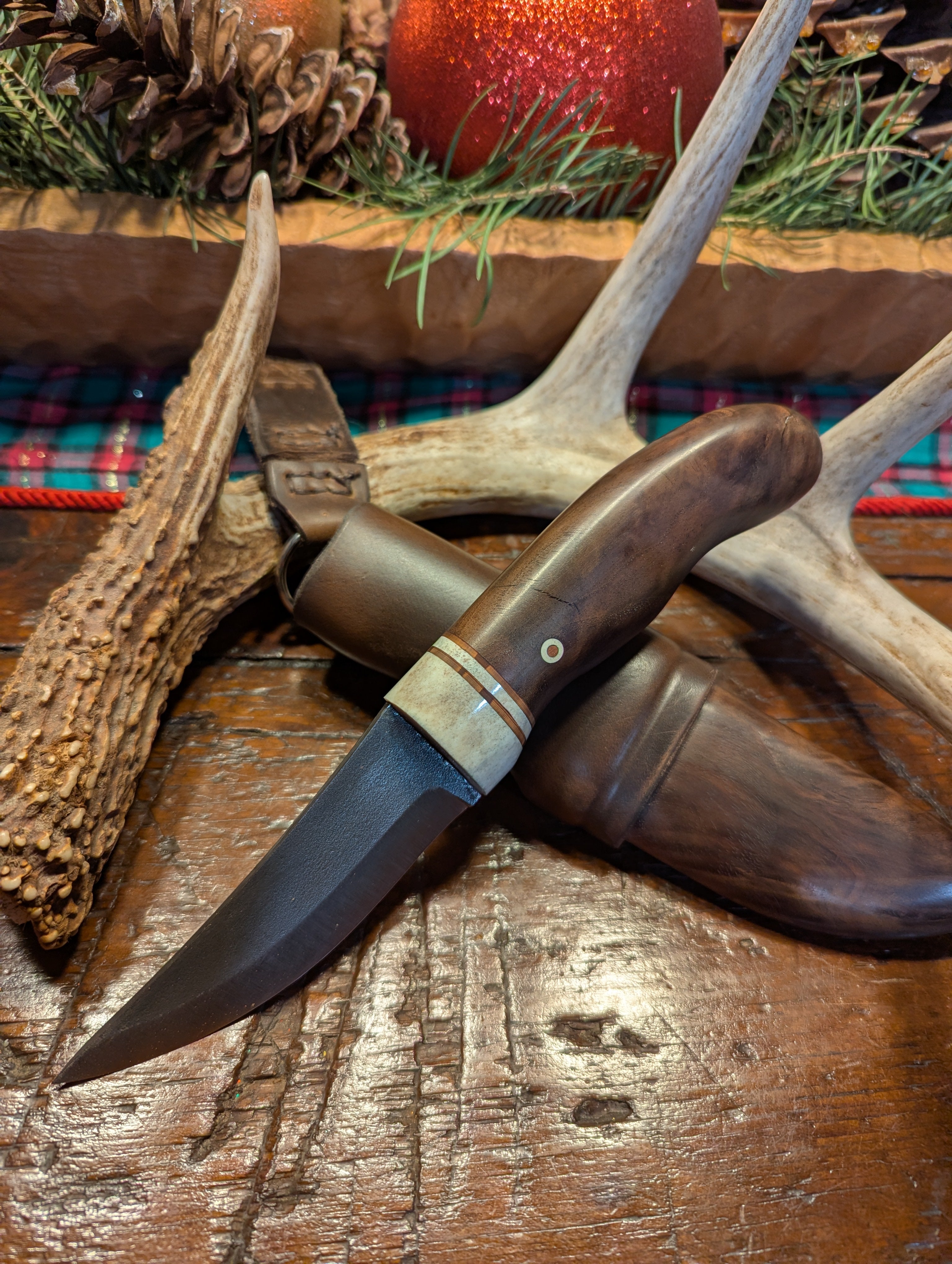 New Mountain Knives - Black Walnut handle and sheath #12