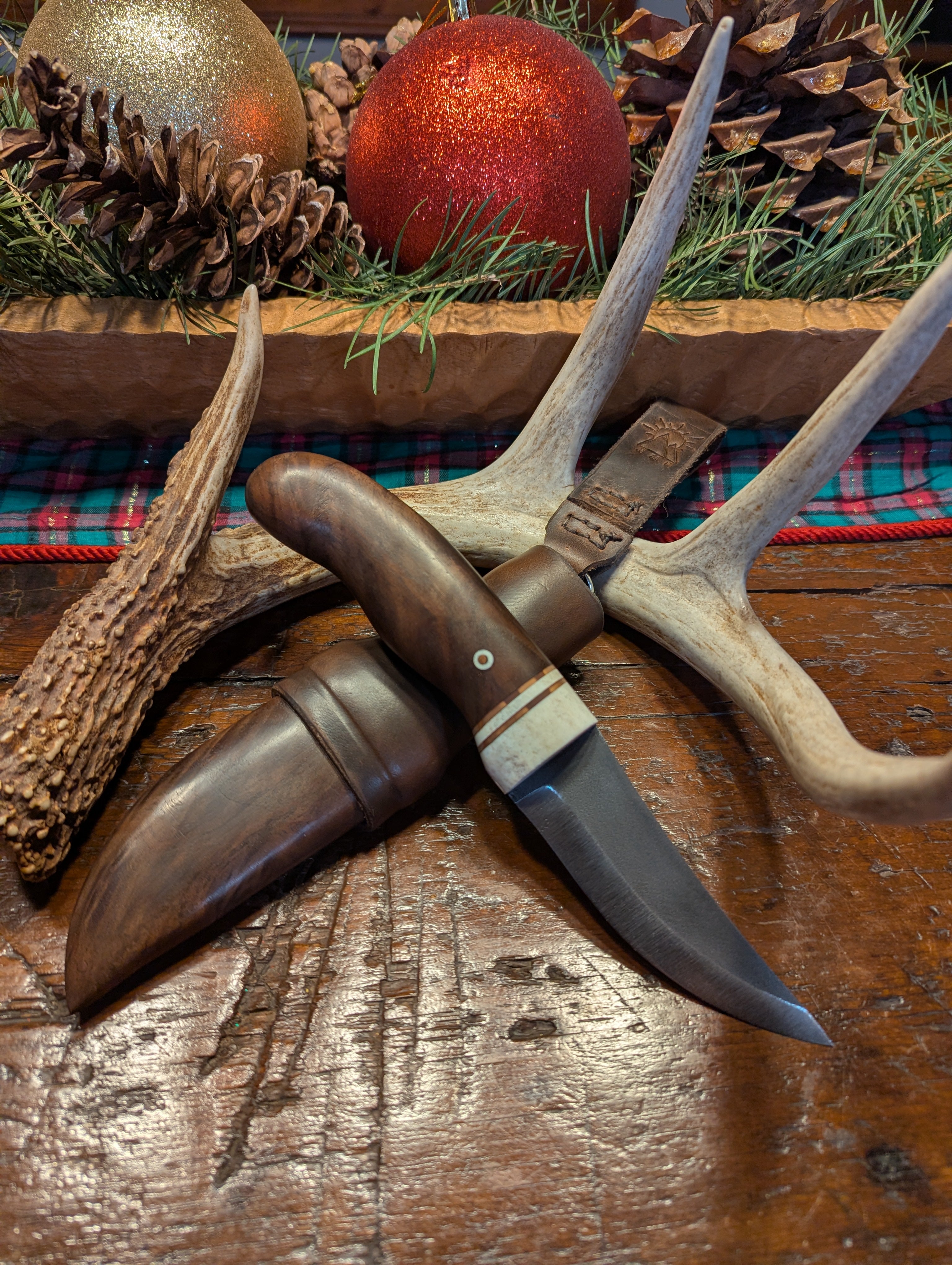 New Mountain Knives - Black Walnut handle and sheath #12