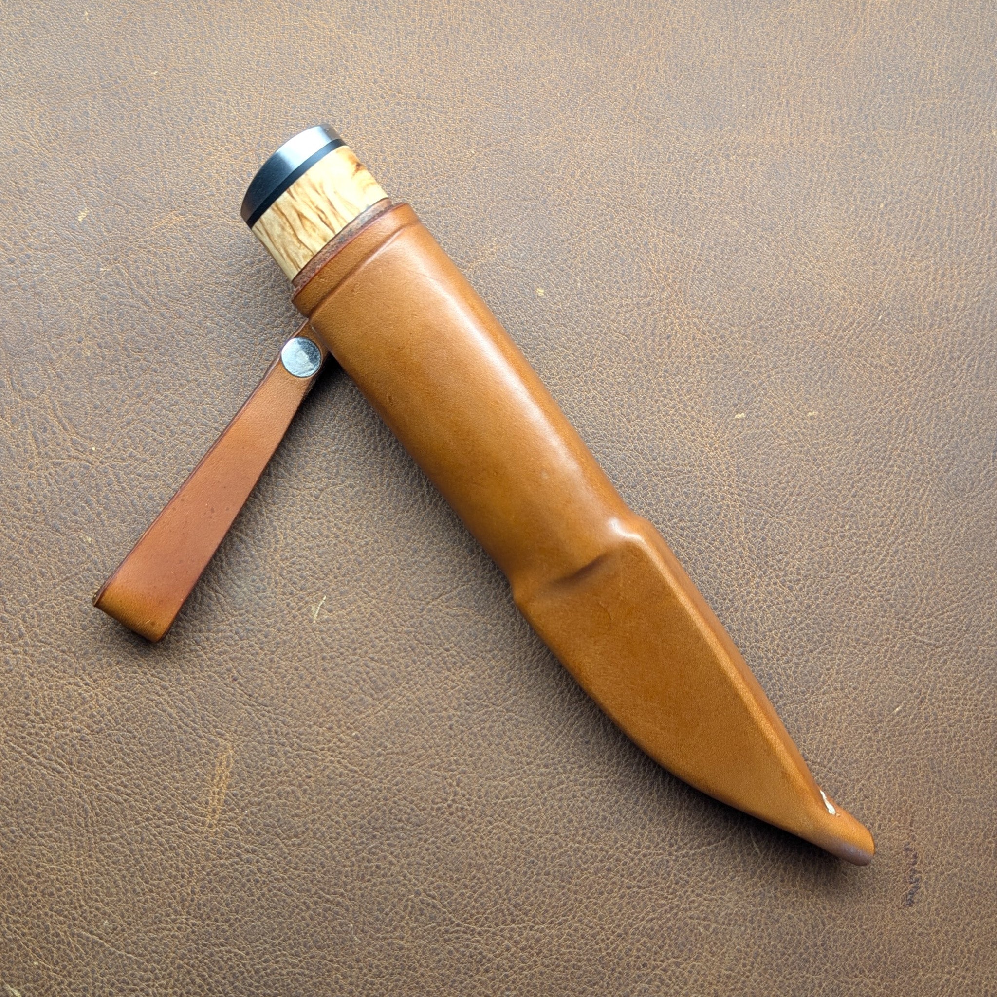 Thacker Knives #20 Traditional Damascus Puukko
