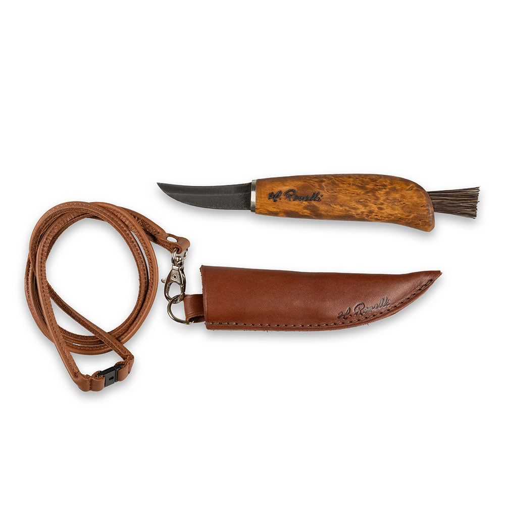 Roselli R115LC Mushroom Knife with leather Cord