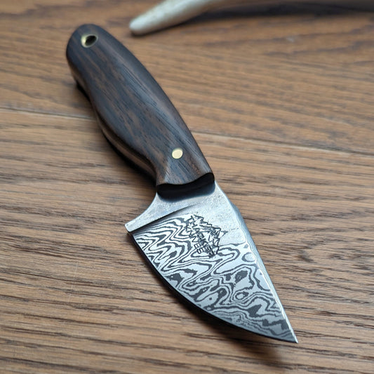 Thacker Knives #2 Damascus EDC Skinner