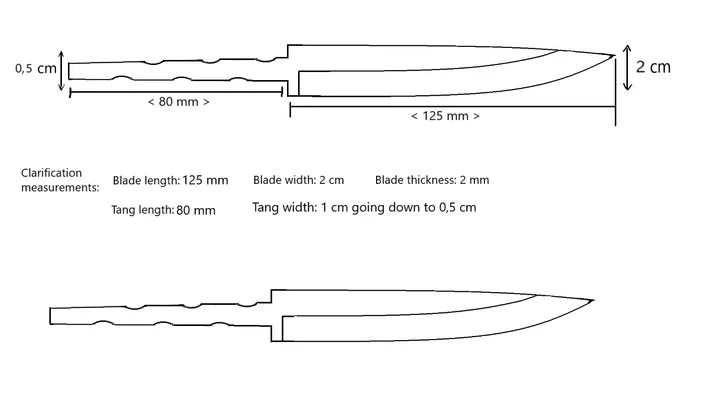 Nordic Edge Vargen 125mm Whittling & Bushcraft blade