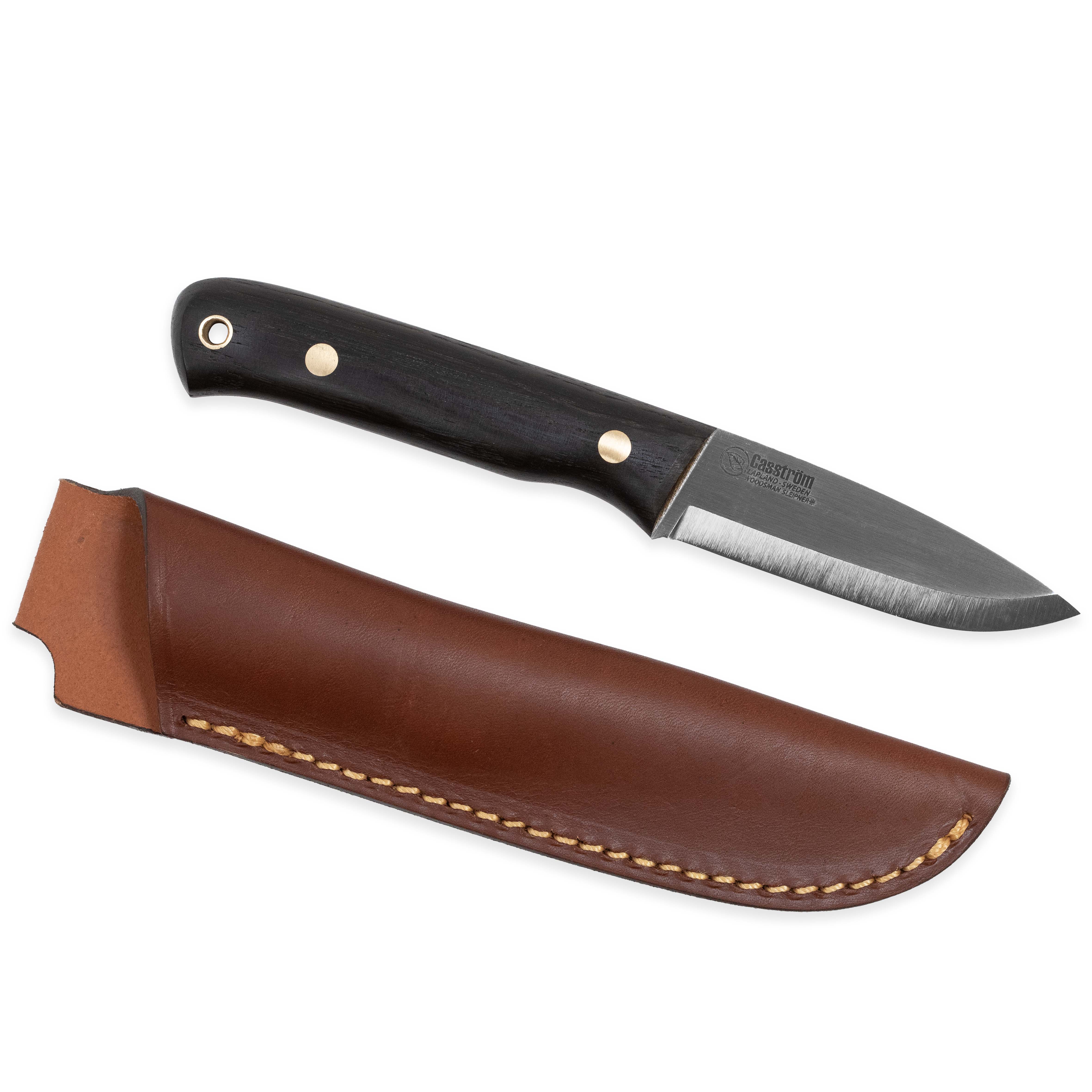 Casstrom Woodsman Knife, Bog Oak Wood Handle