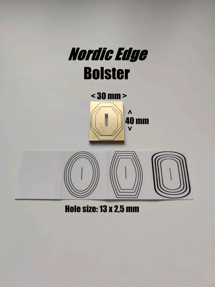 Nordic Edge DIY Universal Bolster (13x2.5mm Slot) (Brass or Stainless Steel)