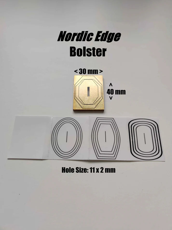 Nordic Edge DIY Universal Bolster (11x2mm Slot) (Brass or Stainless Steel)