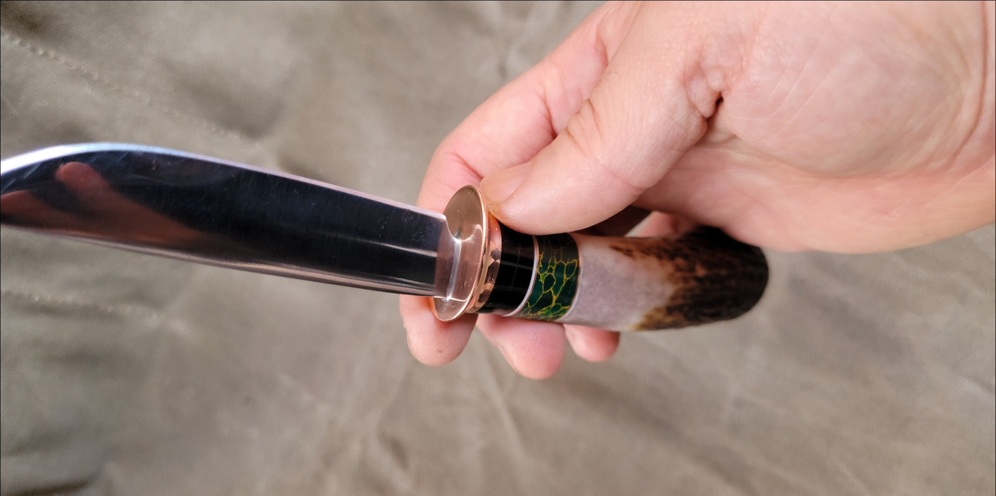 Pete's Custom Knives - Convex Kustaa Lammi blade knife  #28