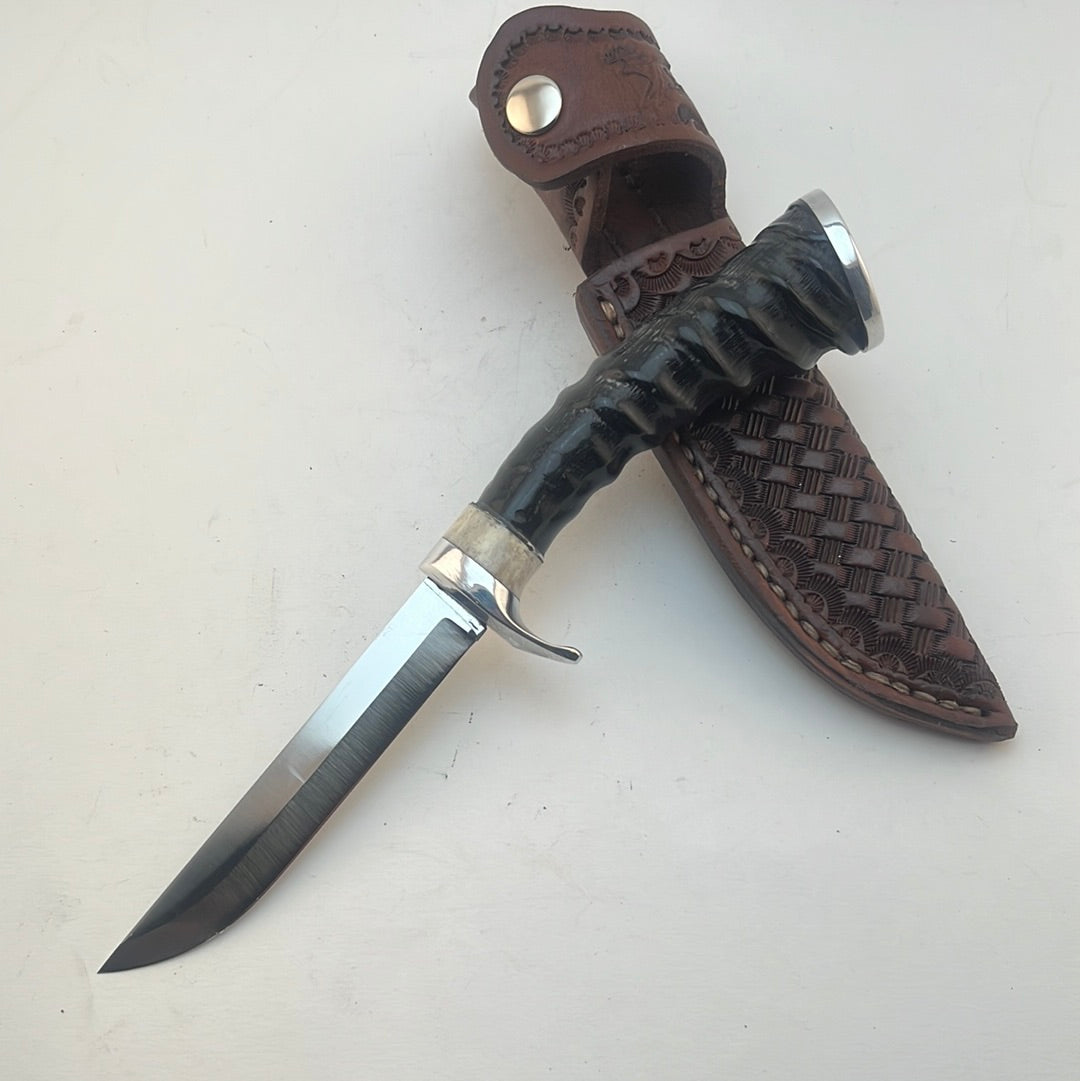 Skala Custom Knives - Bos Bok Handle - Red Stag Spacer #7