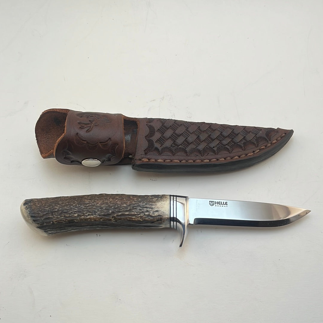 Skala Custom Knives - Helle Blade/ Red Stag Handle #27