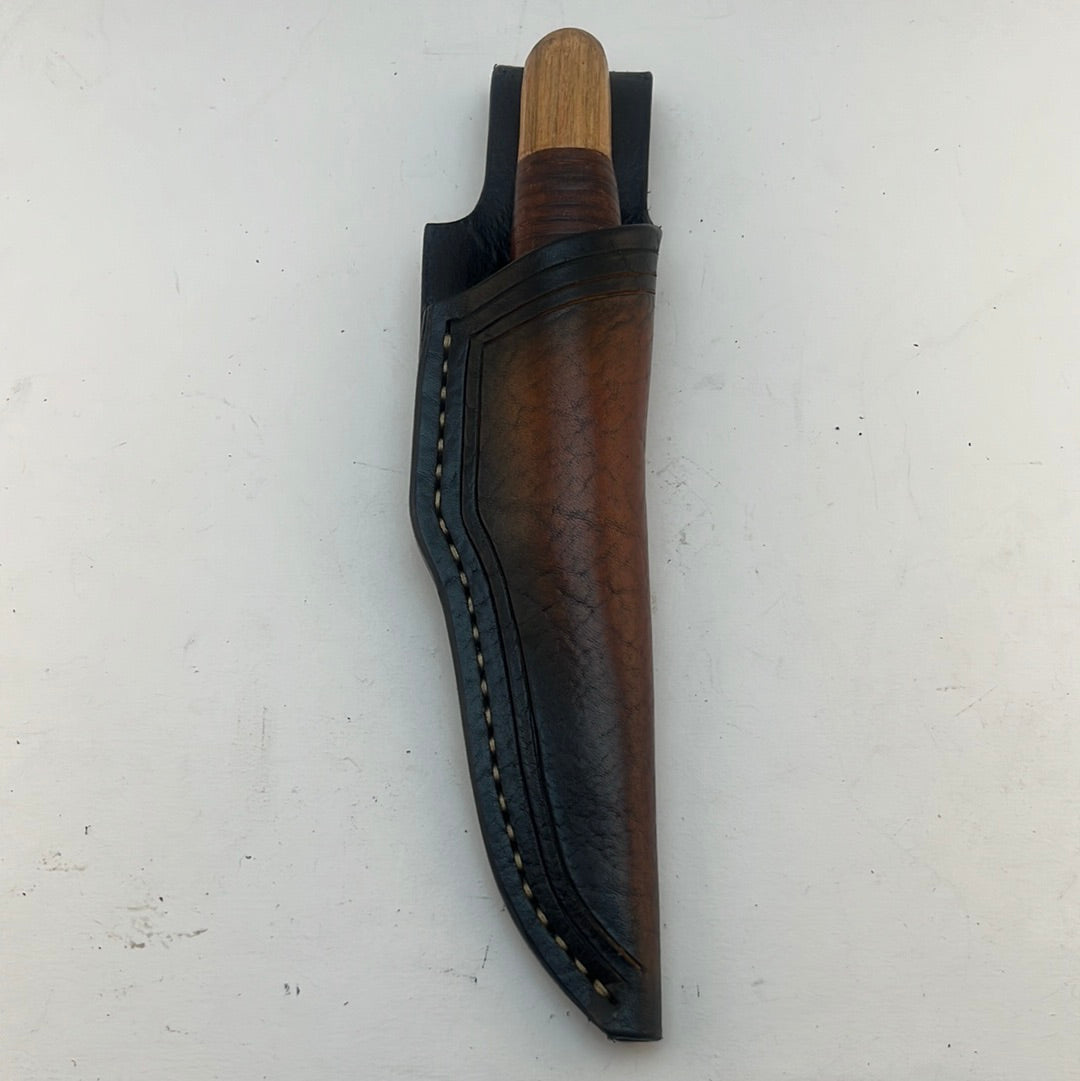 Pecks Woods Leather - Oak /Leather Spacer Handle #24