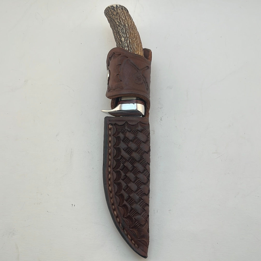 Skala Custom Knives - Helle Blade/ Red Stag Handle #28