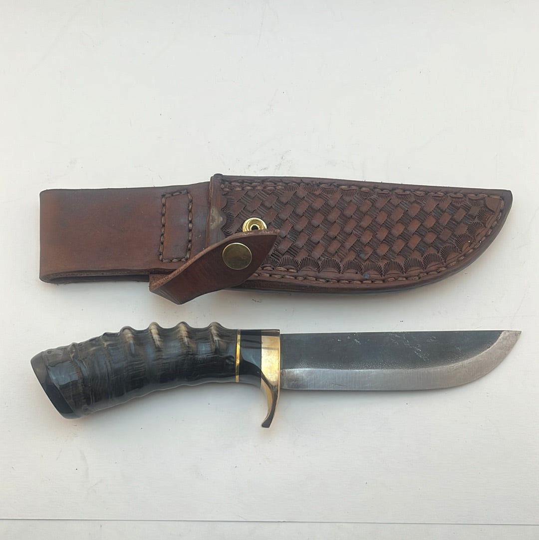 Skala Custom Knives - Roselli Leuku Blade - Bos Bok Handle - Water buffalo pommel #7