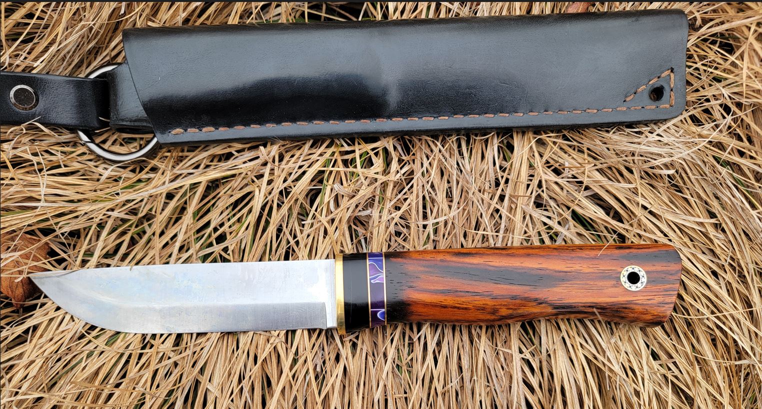 Pete's Custom Knives - Little Leuku - Cocobolo #18