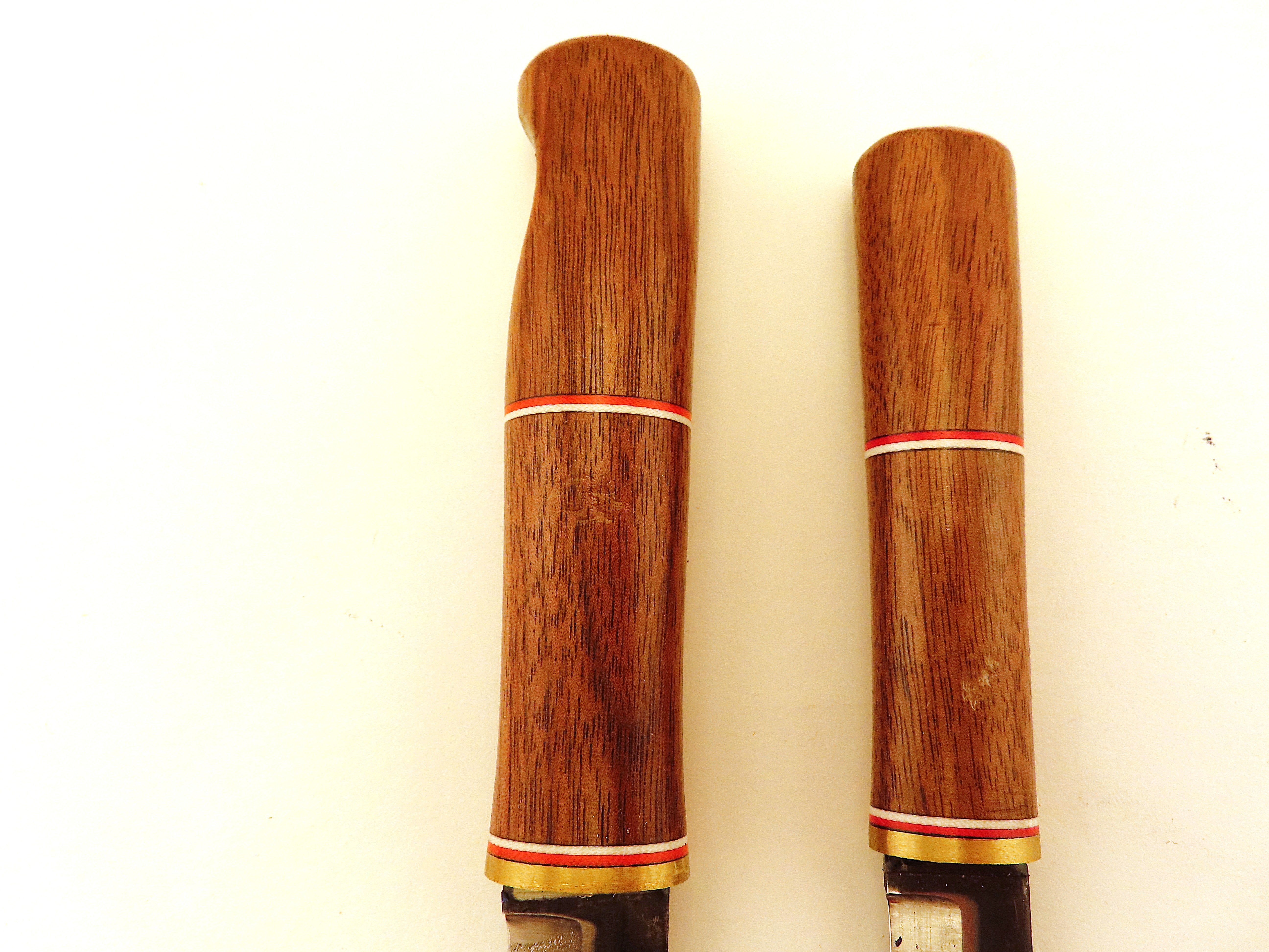 Pecks Woods Leather - Double Set! Black Walnut / G10 #169