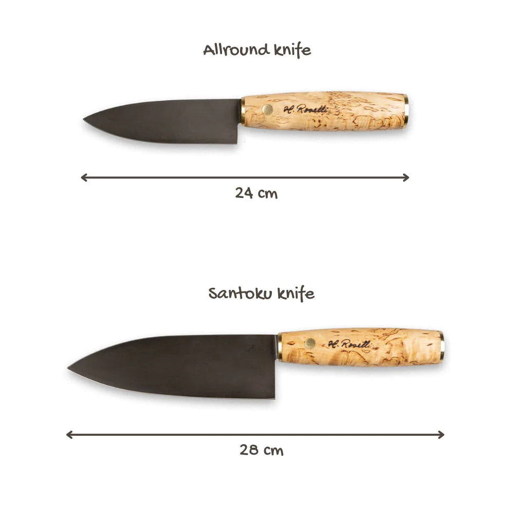 Roselli R780 The Kitchen Knife Set! Santoku and Allround Knife Set