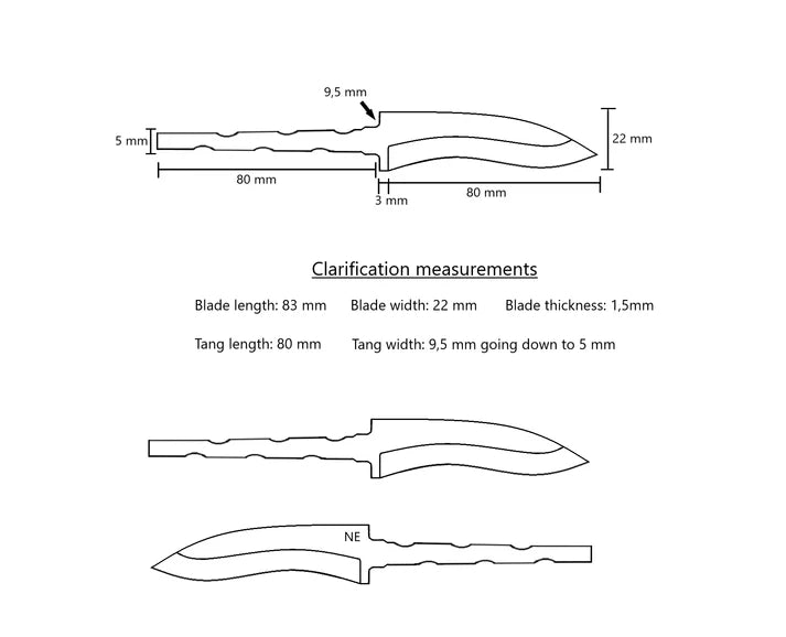 Nordic Edge Skalman 83 (scaleman) Mushroom Foraging Blade