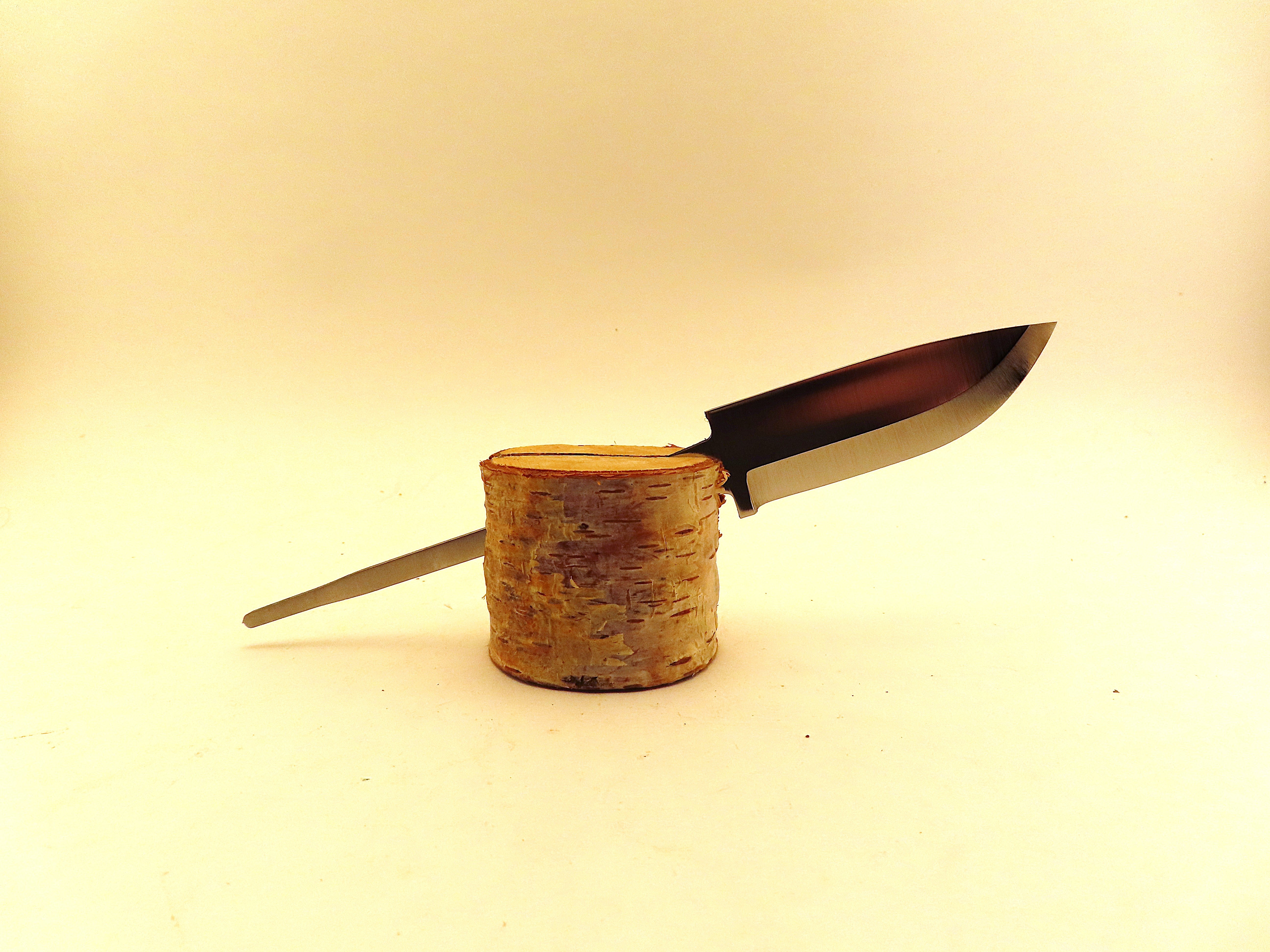 Lauri Small Skinner 82 Stainless Steel Blade with Ricasso (True Scandi with 0 Secondary Bevel)