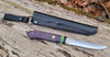 Pete's Custom Knives - 125mm Violet Maple Puukko #14