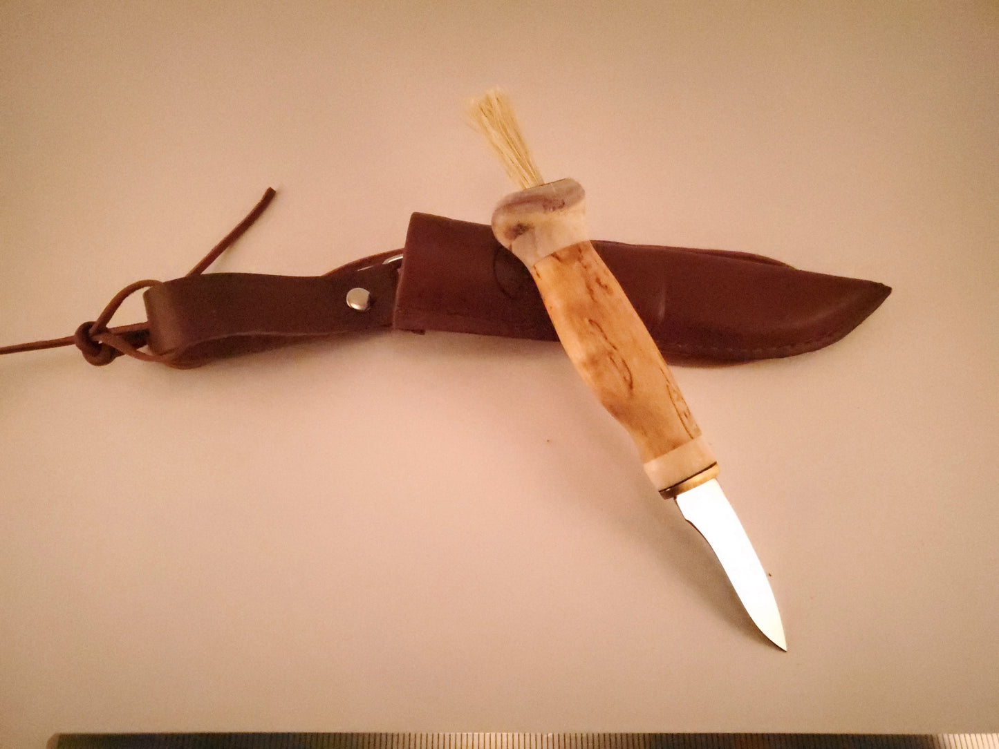 Wood Jewel Mushroom Knife Bushcraft Outdoor Puukko Knife