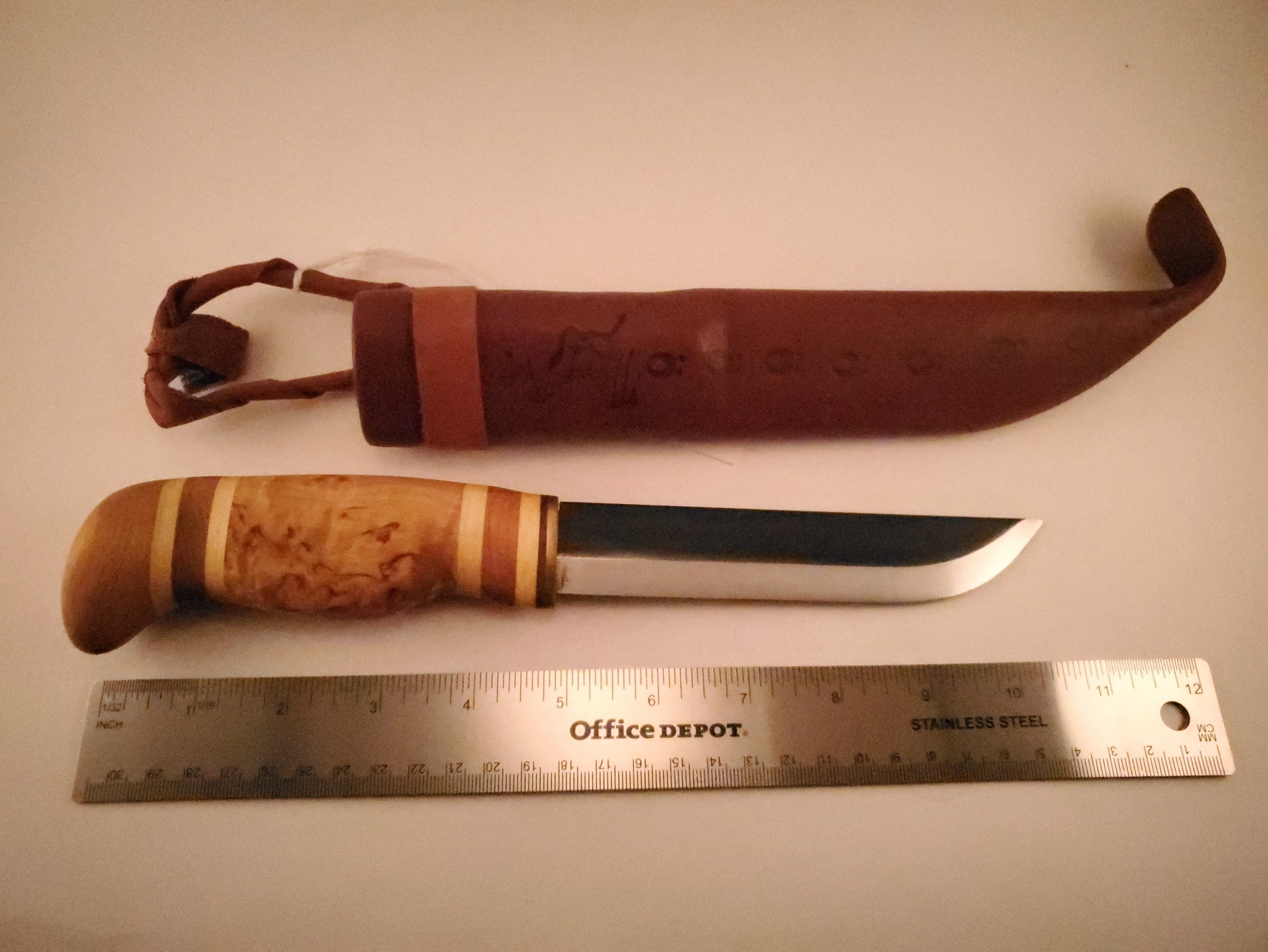Wood Jewel Utility Knife Combo Bushcraft Outdoor Leuku Knife