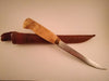 Wood Jewel Fillet Knife Combo Bushcraft Outdoor Leuku Knife