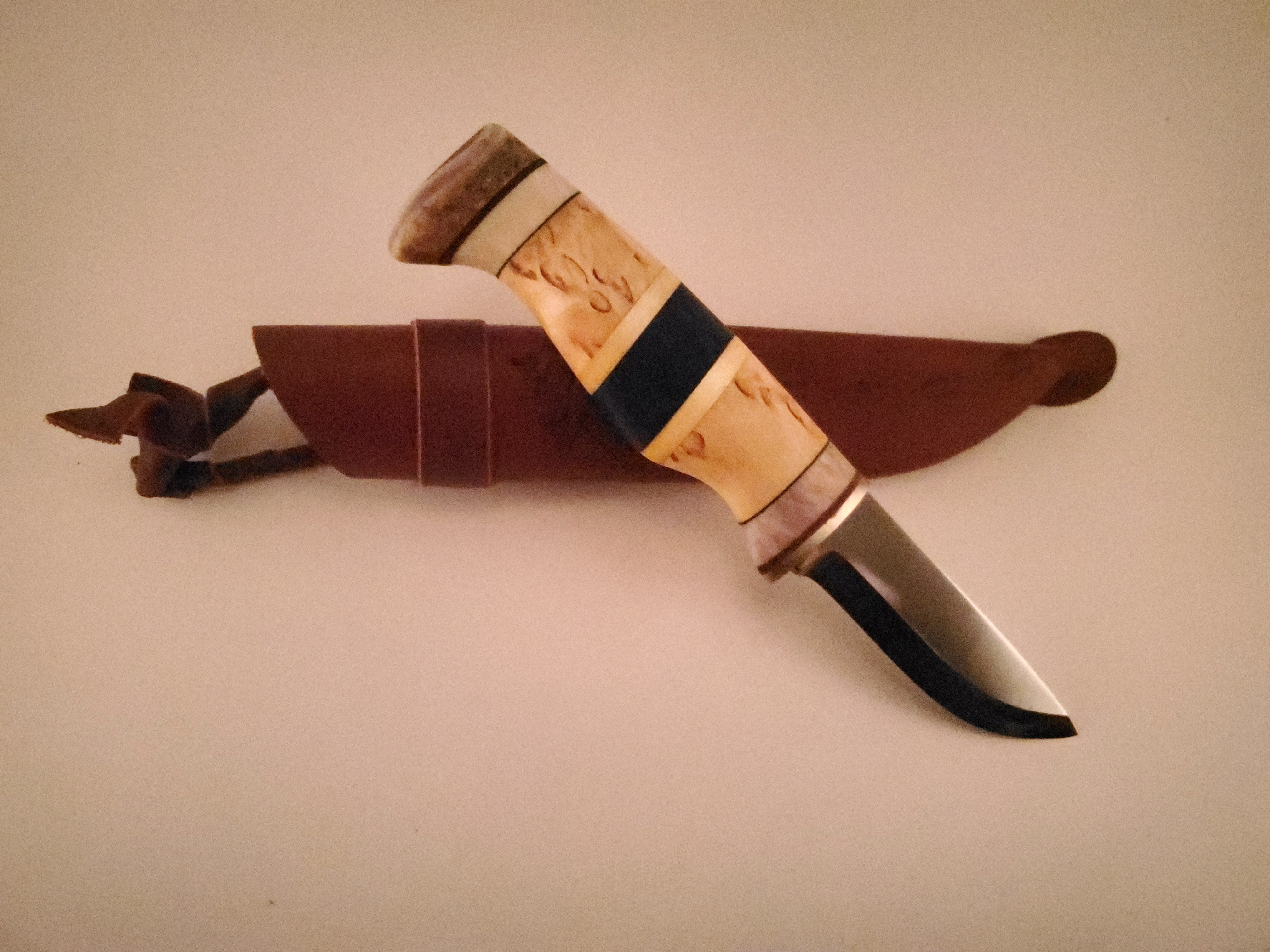 Wood Jewel Utiliy Bushcraft Outdoor Puukko Knife