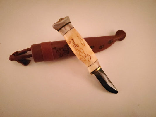 Wood Jewel Child's Knife Bushcraft Outdoor Puukko Knife