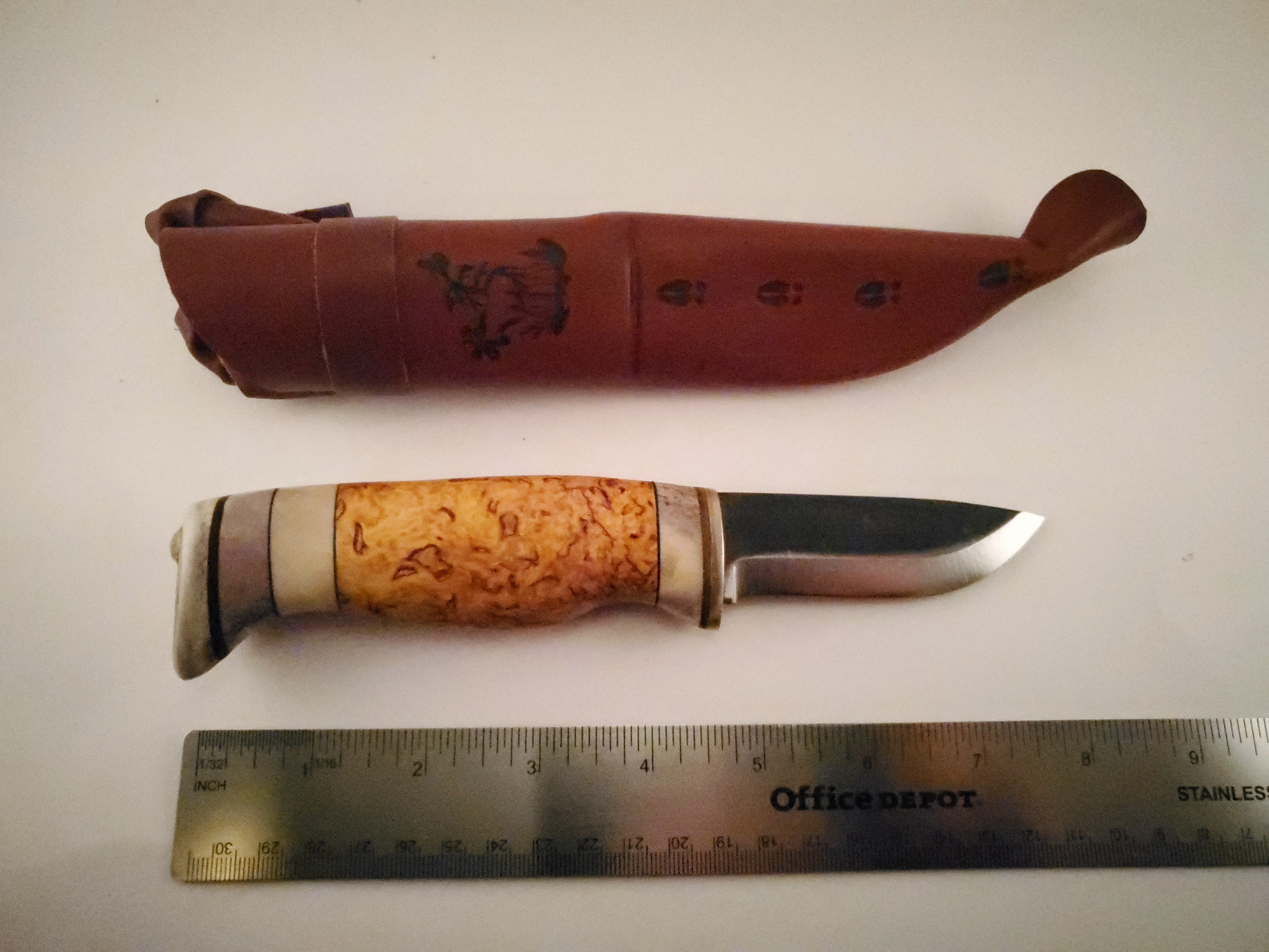 Wood Jewel Puukko Bushcraft Outdoor Knife