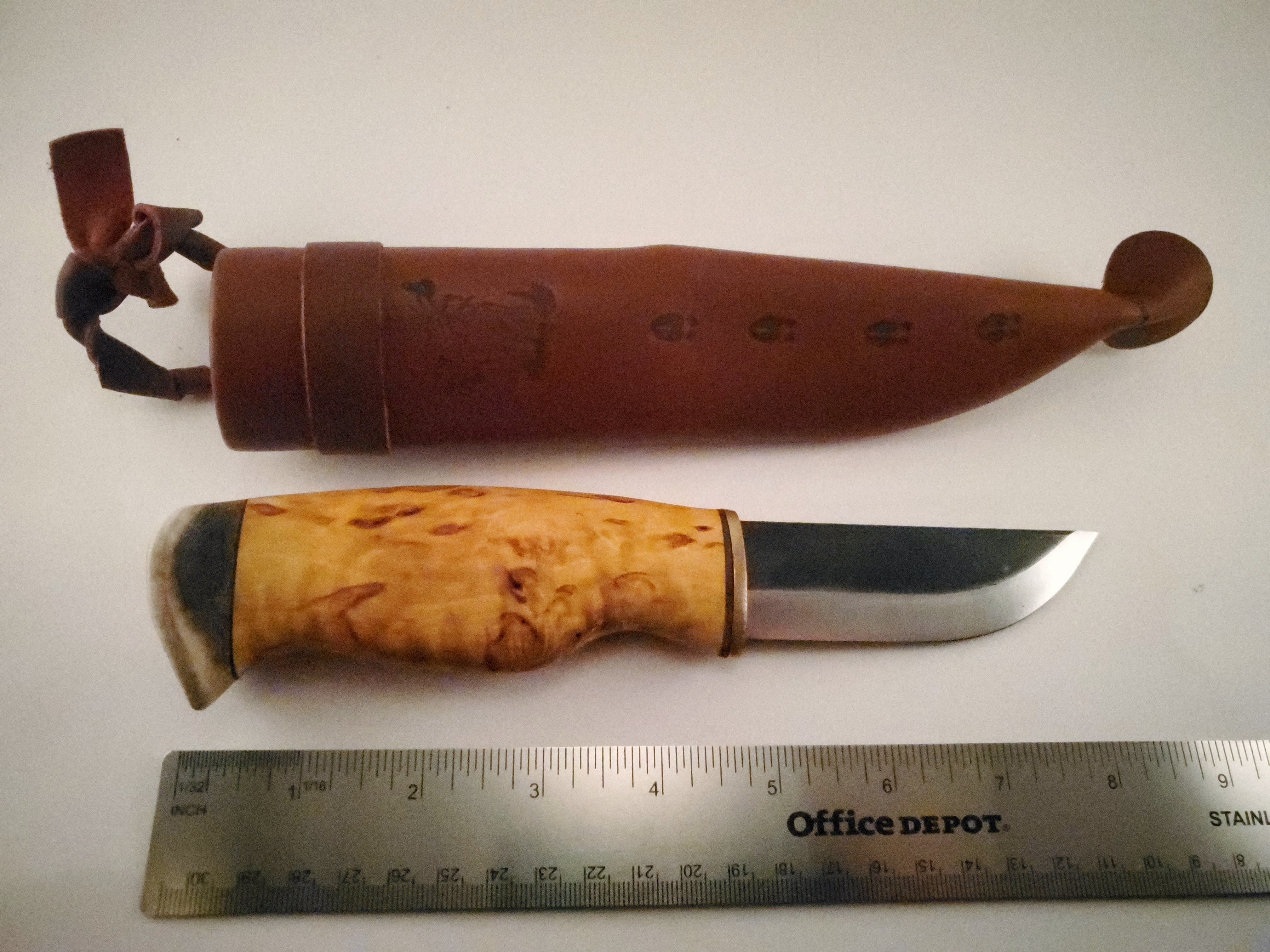 Wood Jewel Little Leuku Bushcraft Outdoor Knife Puukko