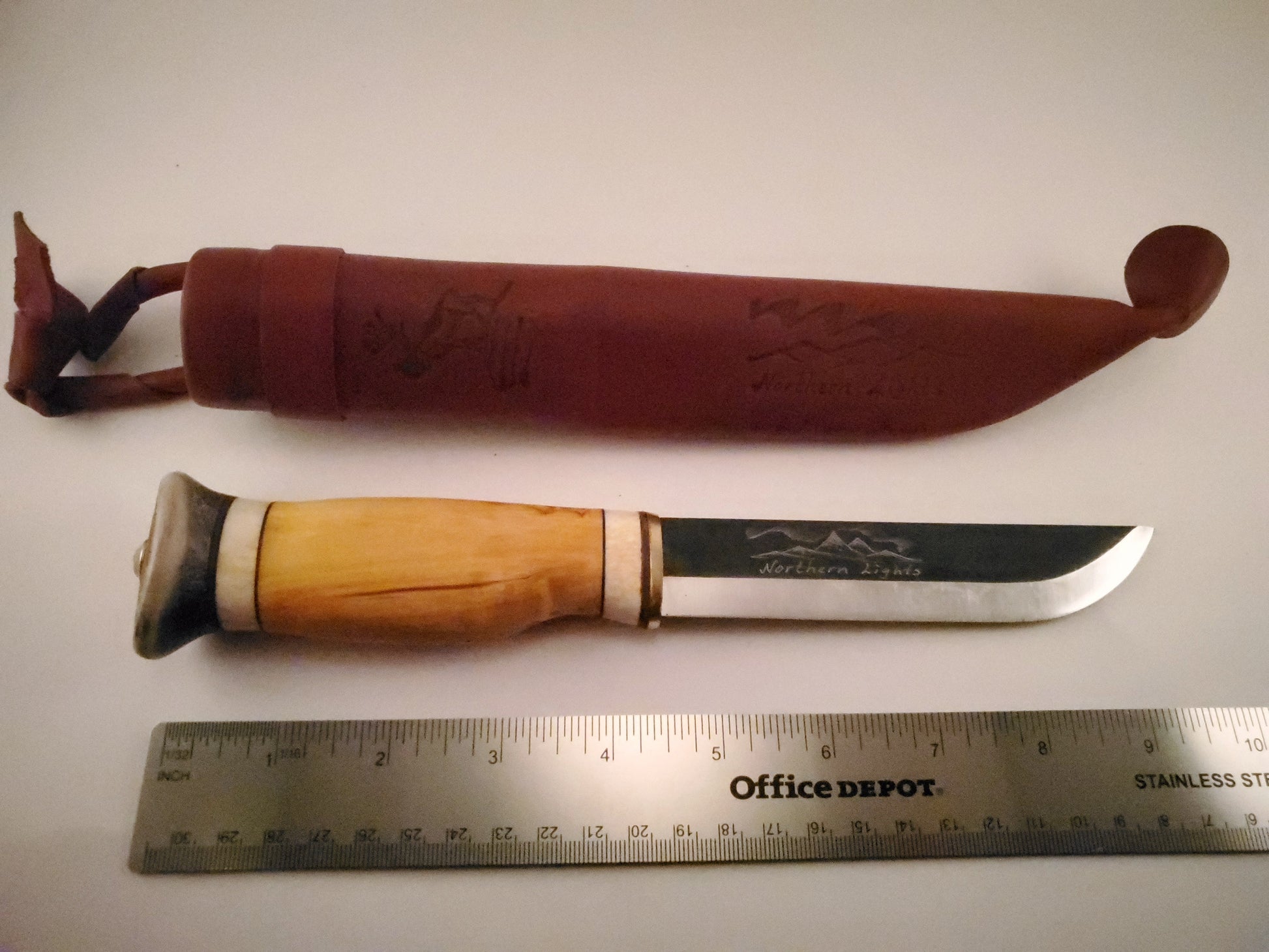 Wood Jewel Little leuku Bushcraft Outdoor Knife Puukko