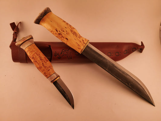 Wood Jewel Leuku Puukko Combo Bushcraft Outdoor Knife