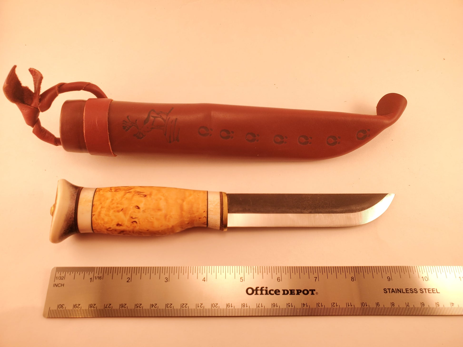 Wood Jewel Leuku Knife Bushcraft Outdoor Hunting Puukko Knife