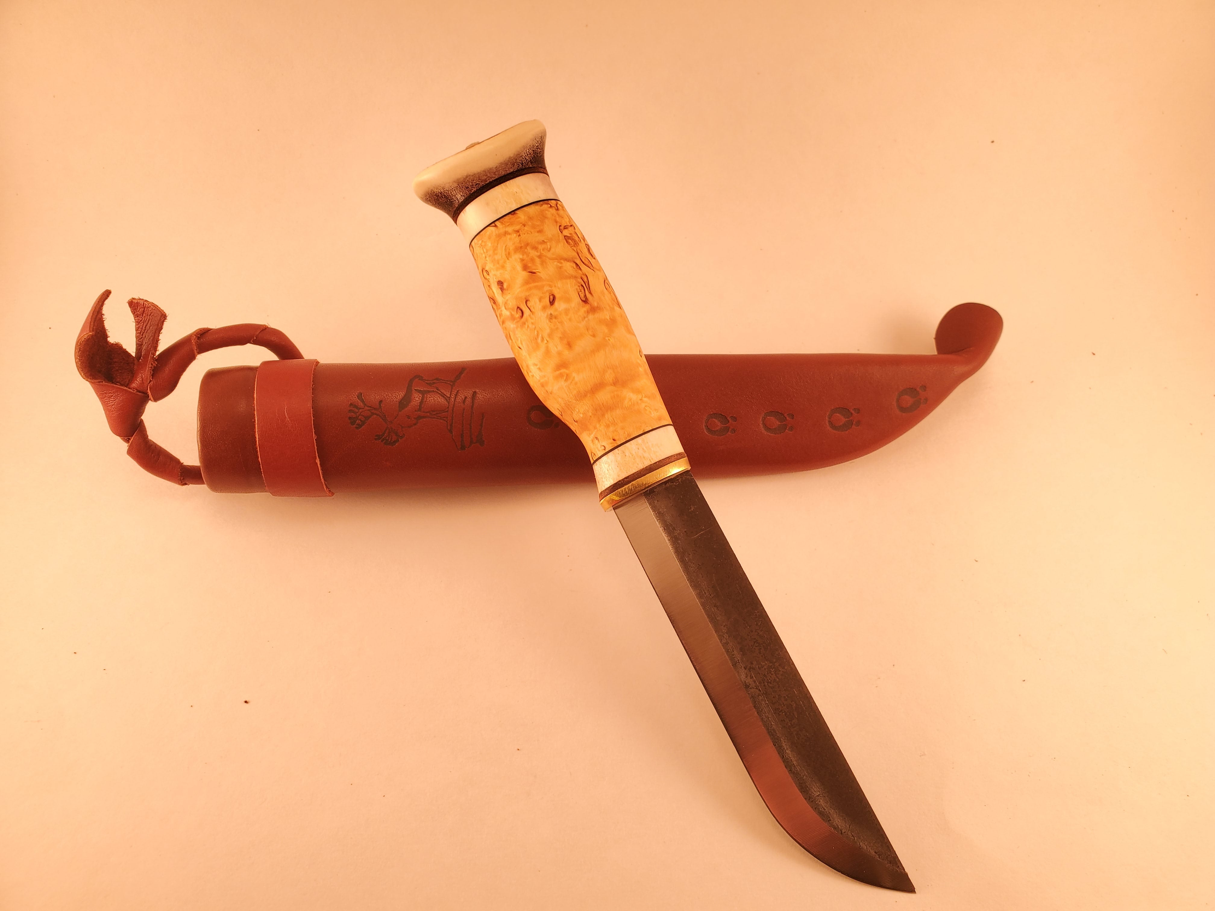 Wood Jewel Leuku Knife Bushcraft Outdoor Hunting Puukko Knife