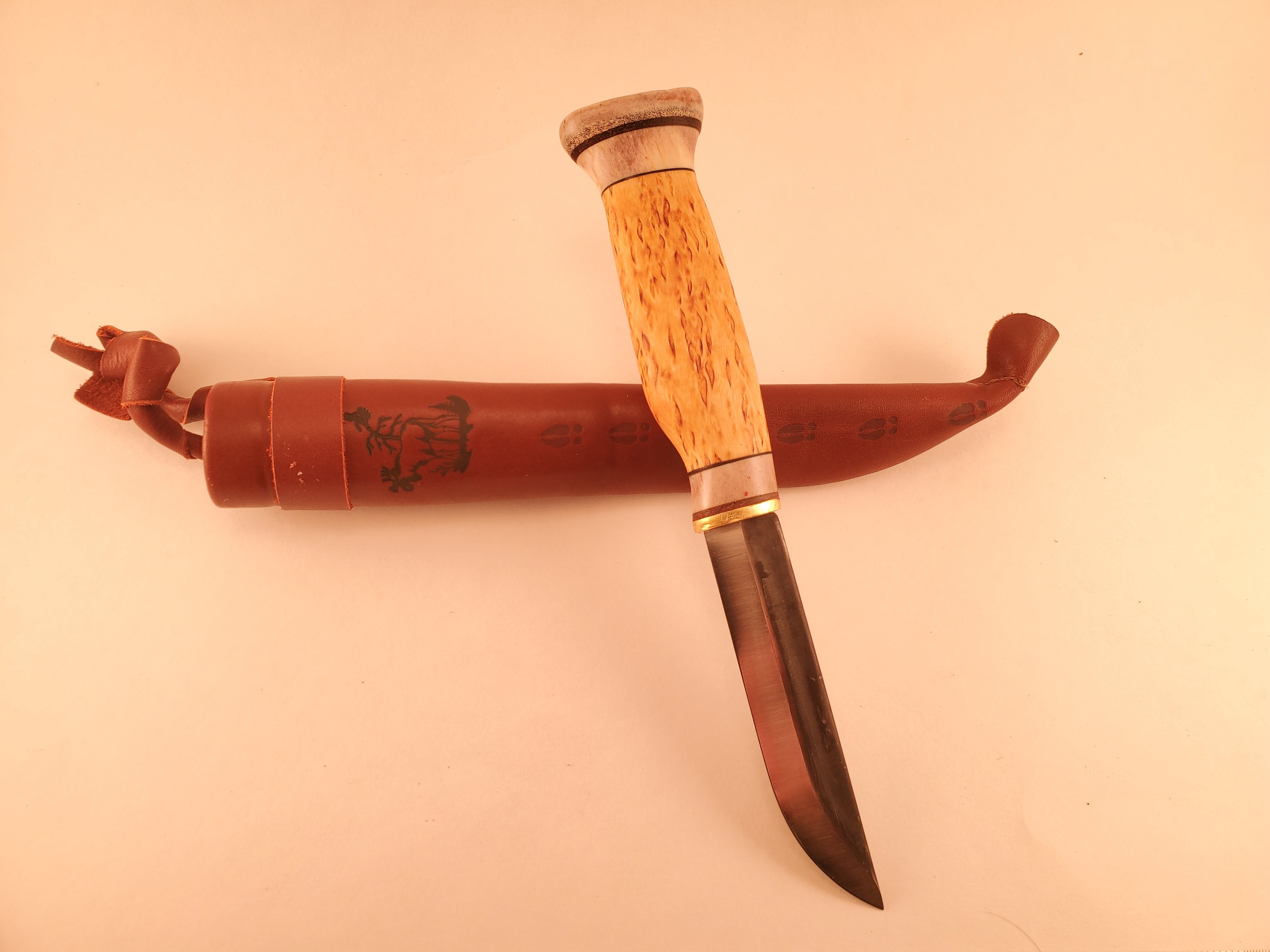 Wood Jewel Carving Knife Bushcraft Outdoor Hunting Puukko