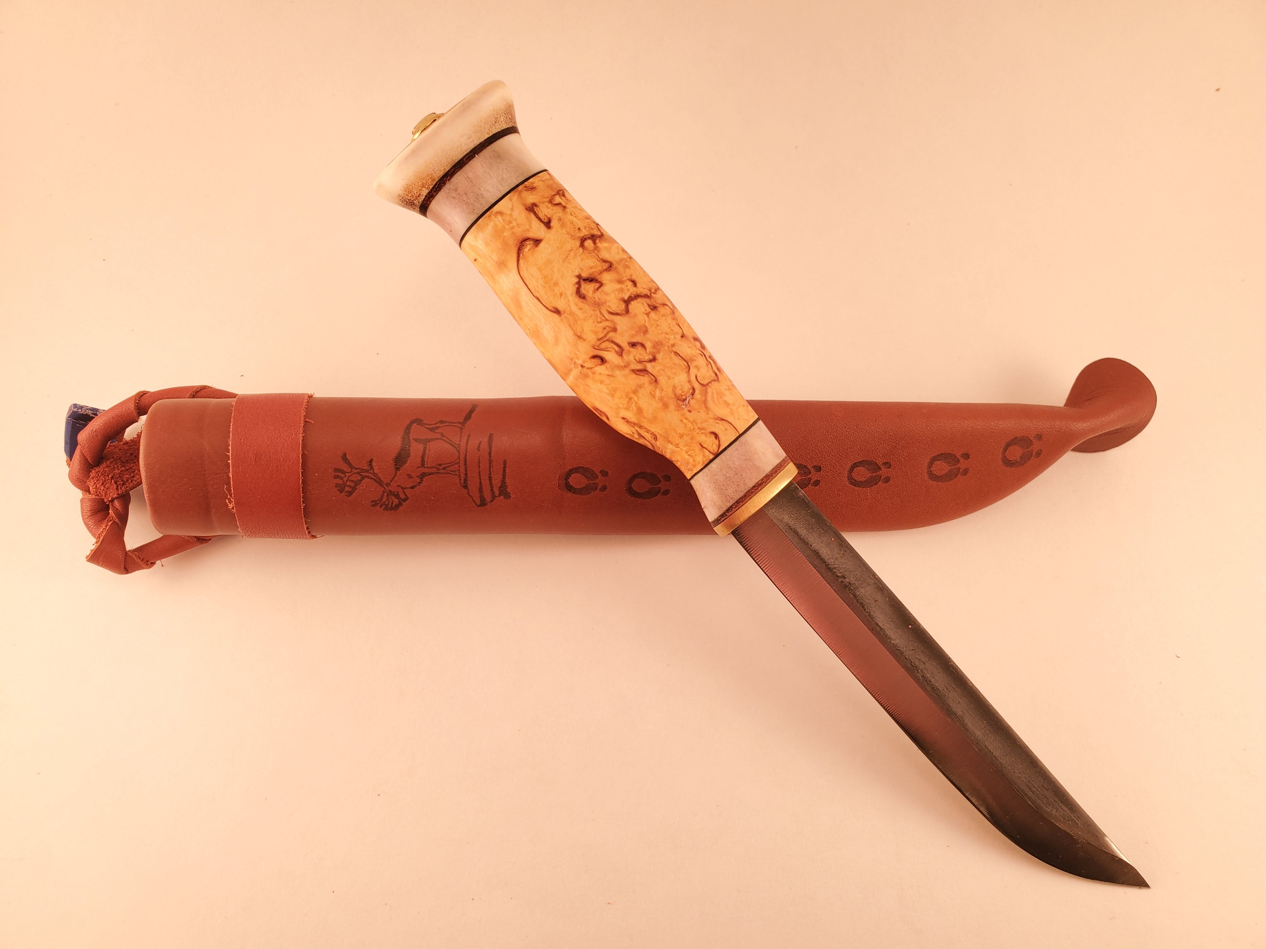 Wood Jewel Carving Knife Bushcraft Outdoor Hunting Puukko