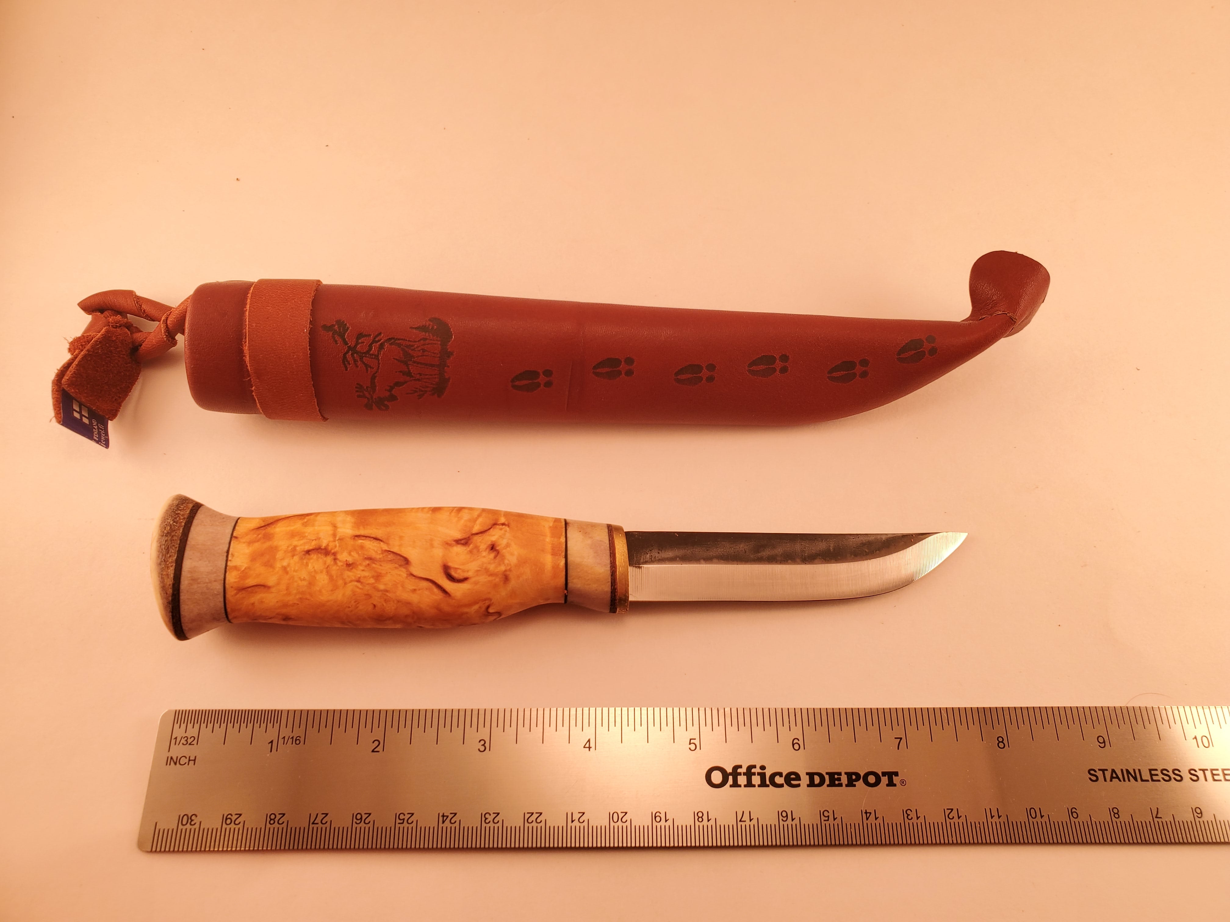 Wood Jewel Carving Knife Bushcraft Outdoor Hunting Puukko