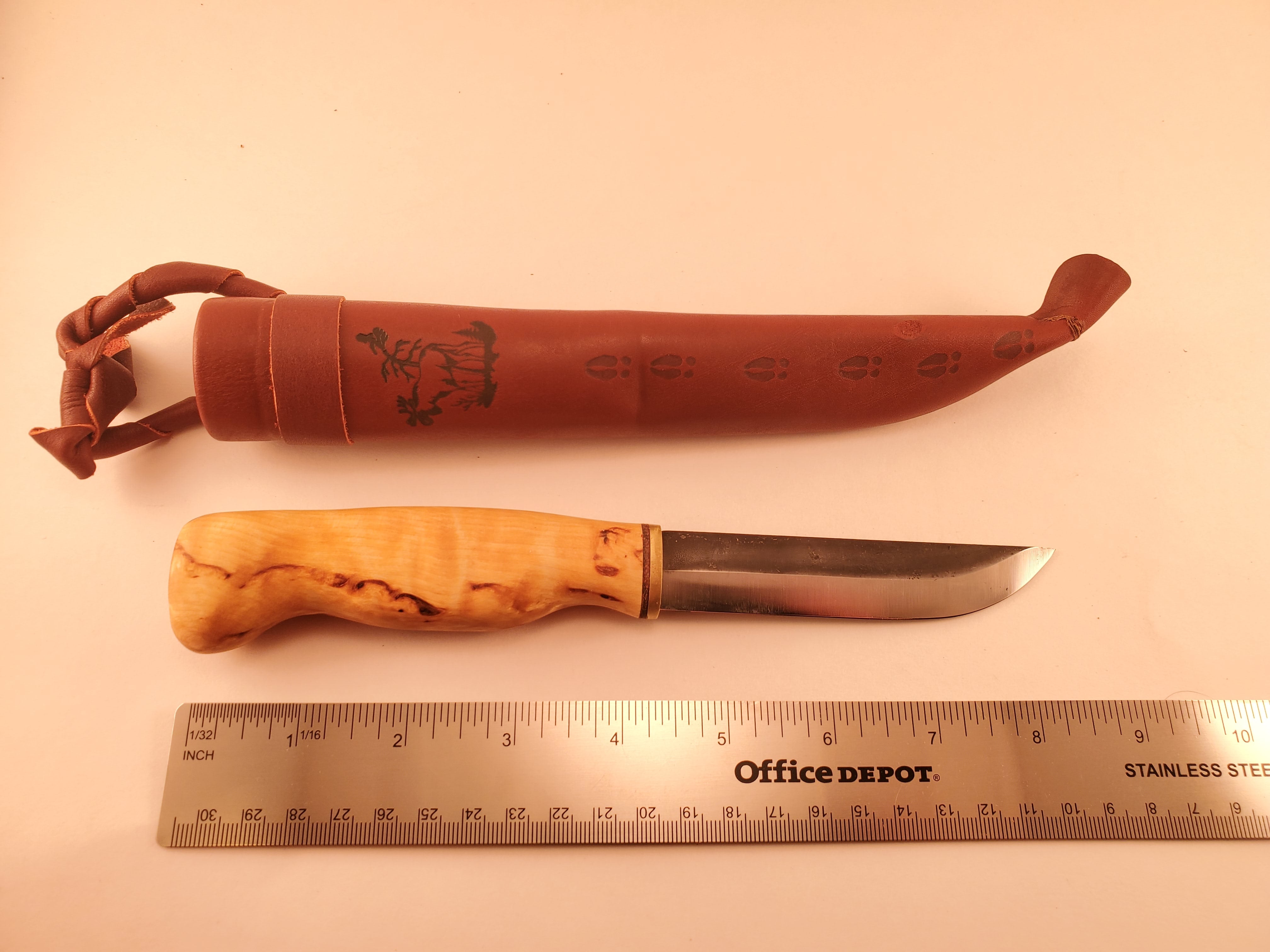 Wood Jewel Carving Knife Bushcraft Outdoor Hunting Puukko