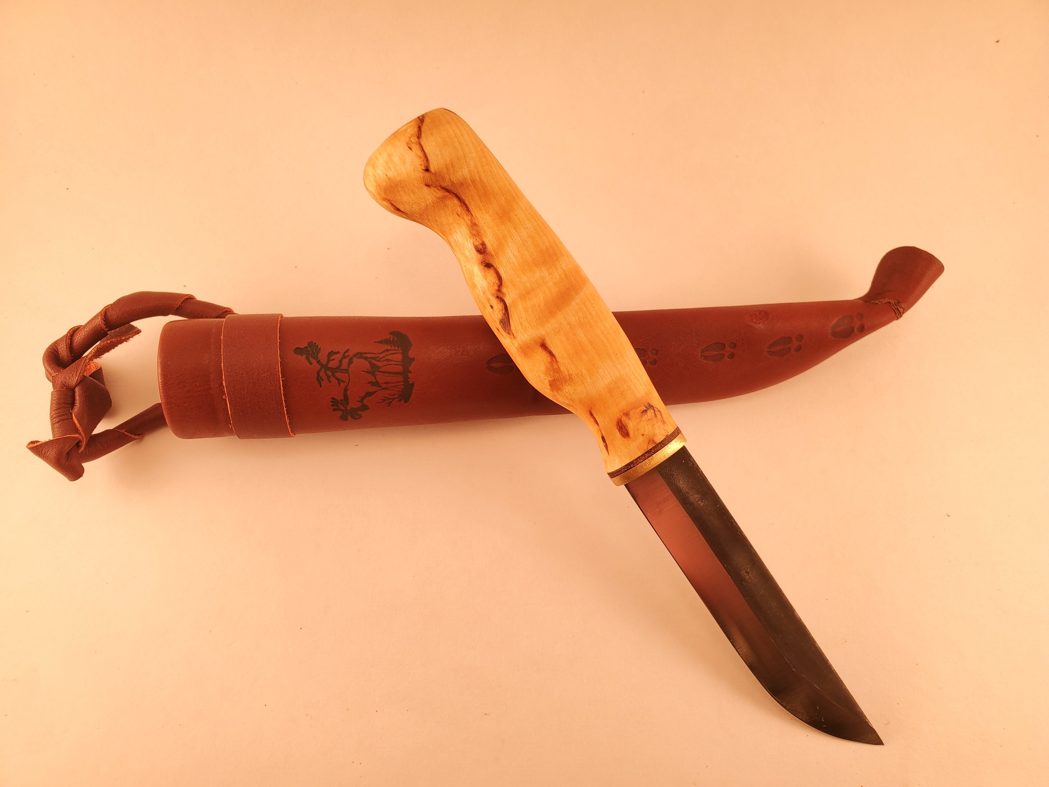 Wood Jewel Carving Knife Bushcraft Outdoor Hunting Puukko