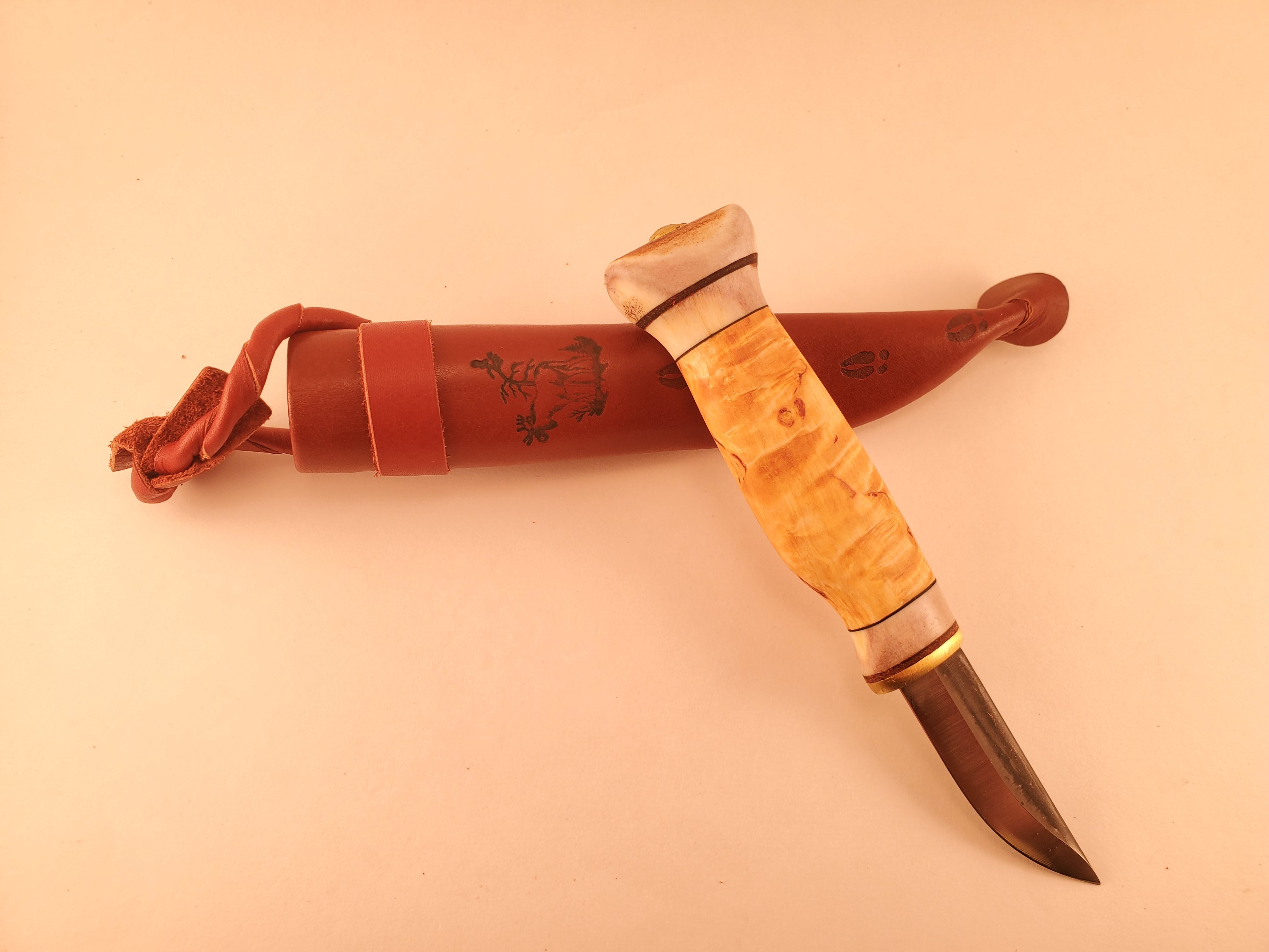 Wood Jewel Carving Knife Bushcraft Outdoor Hunting Puukko