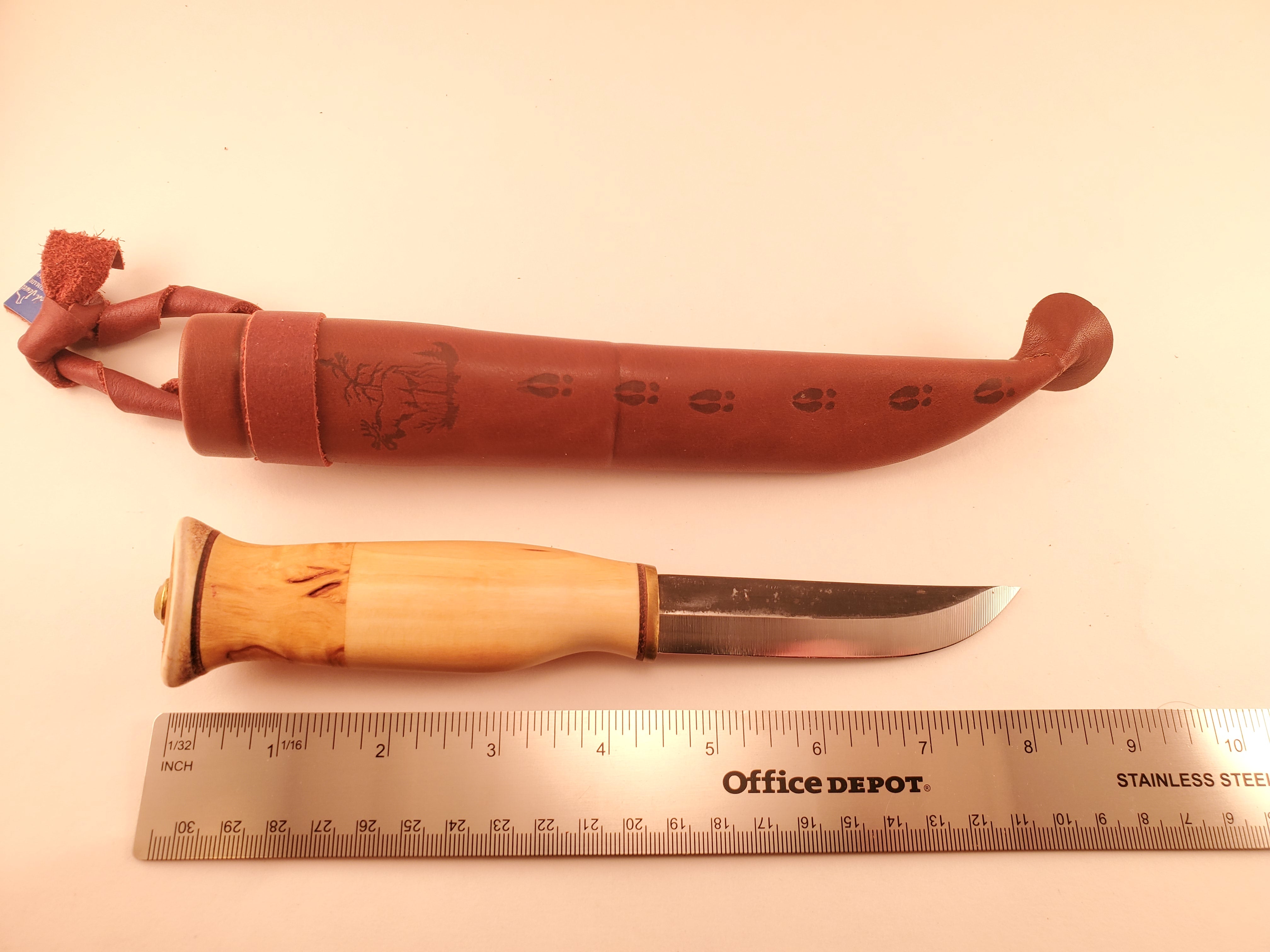 Wood Jewel Carving Knife Bushcraft Outdoor Hunting Puukko