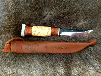 Wood Jewel Spitz Knife Bushcraft Outdoor Hunting Puukko Knife