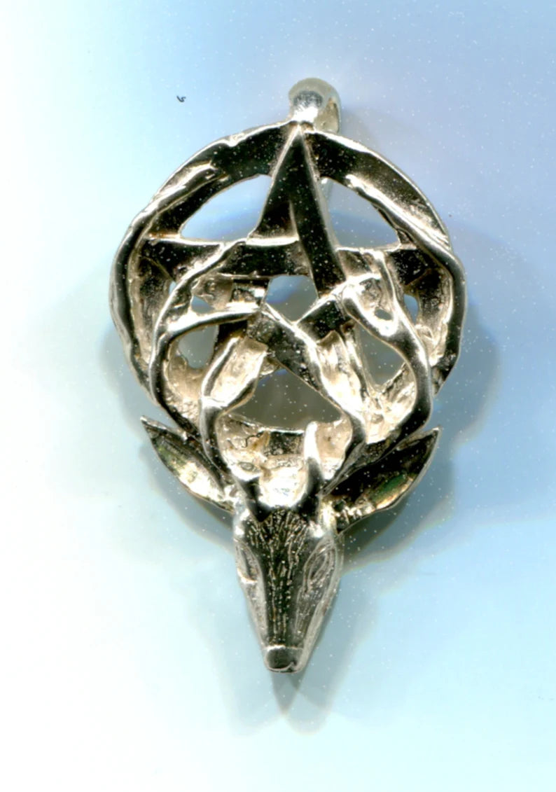 Stag Wheel Pendant Jewelry