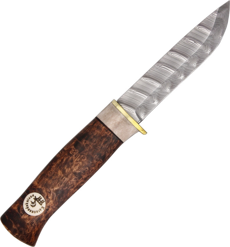 Karesuando Beaver Damascus Bushcraft Outdoor Hunting Knife