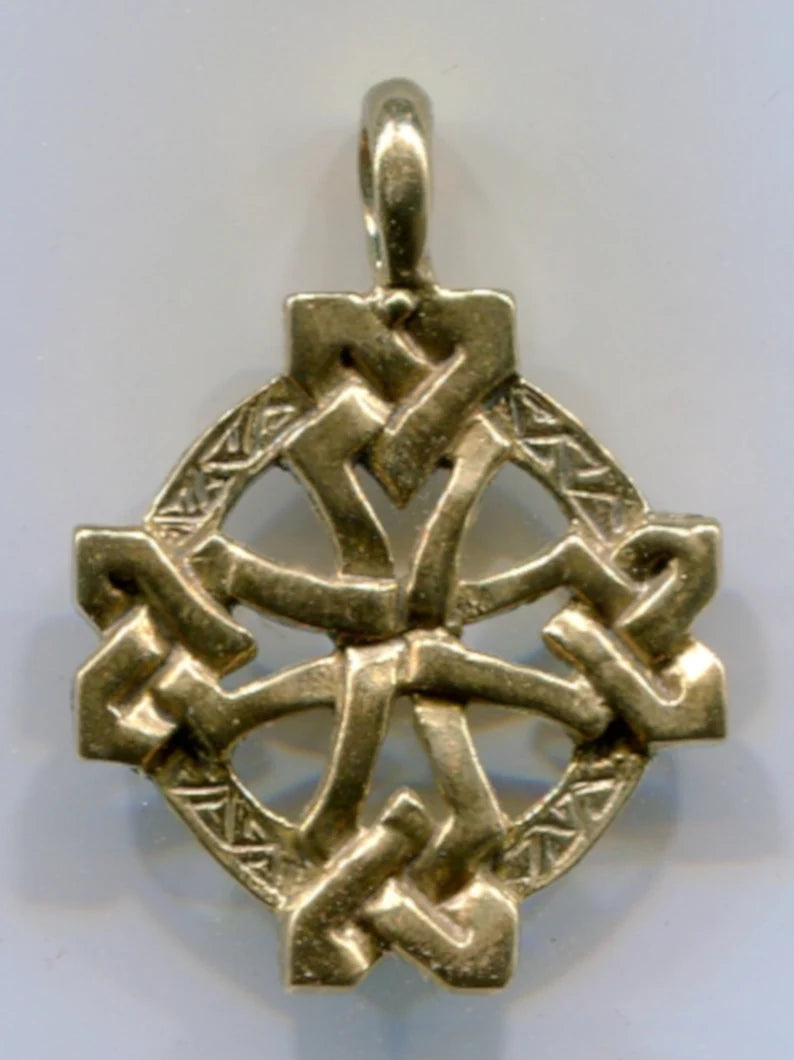 Square Knotted Cross Pendant Jewelry